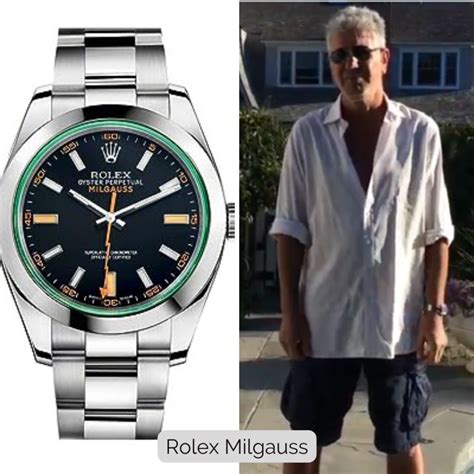 anthony bourdain rolex milgauss|anthony bourdain collection.